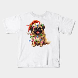 Christmas Pekingese Kids T-Shirt